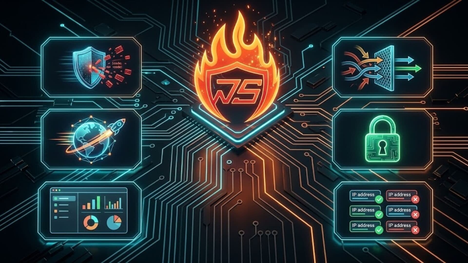 How much protection does W7SFW free offer for WordPress site